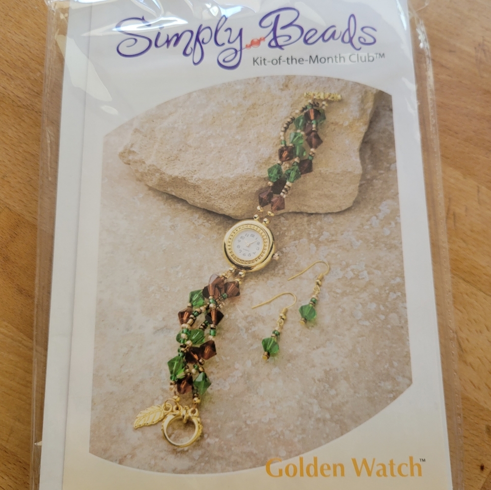 Simply Beads Jewelry Kit, Golden Watch